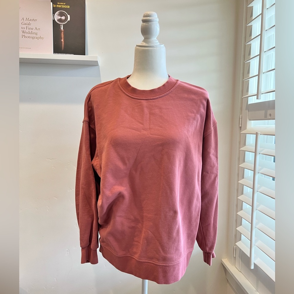 Lululemon Perfectly Oversized Crew in pink